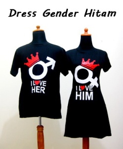 dress gender hitam