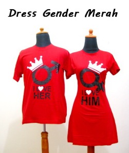 dress gender merah